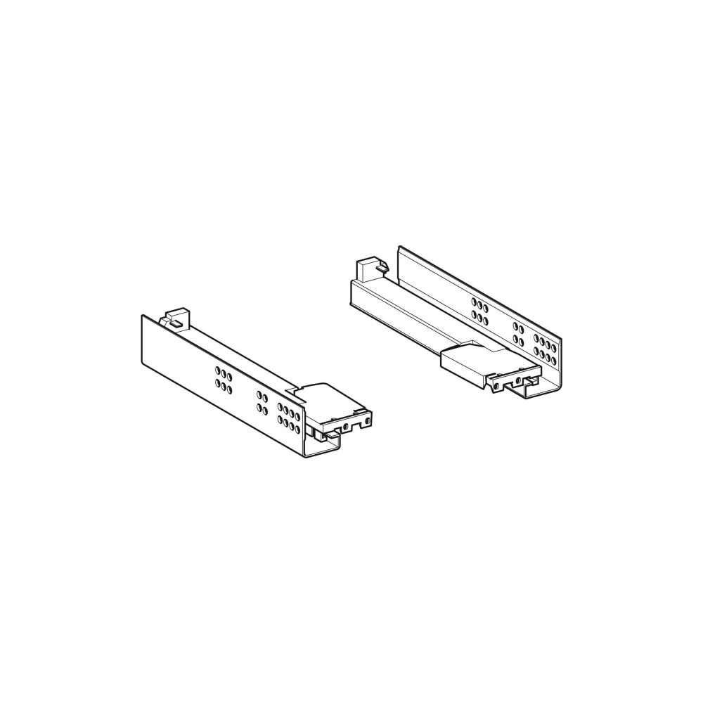 Geberit Set Schubladenschienen für Unterschrank für Waschtisch, Länge 25cm... GEBERIT-598888000 4022009321340 (Abb. 1)