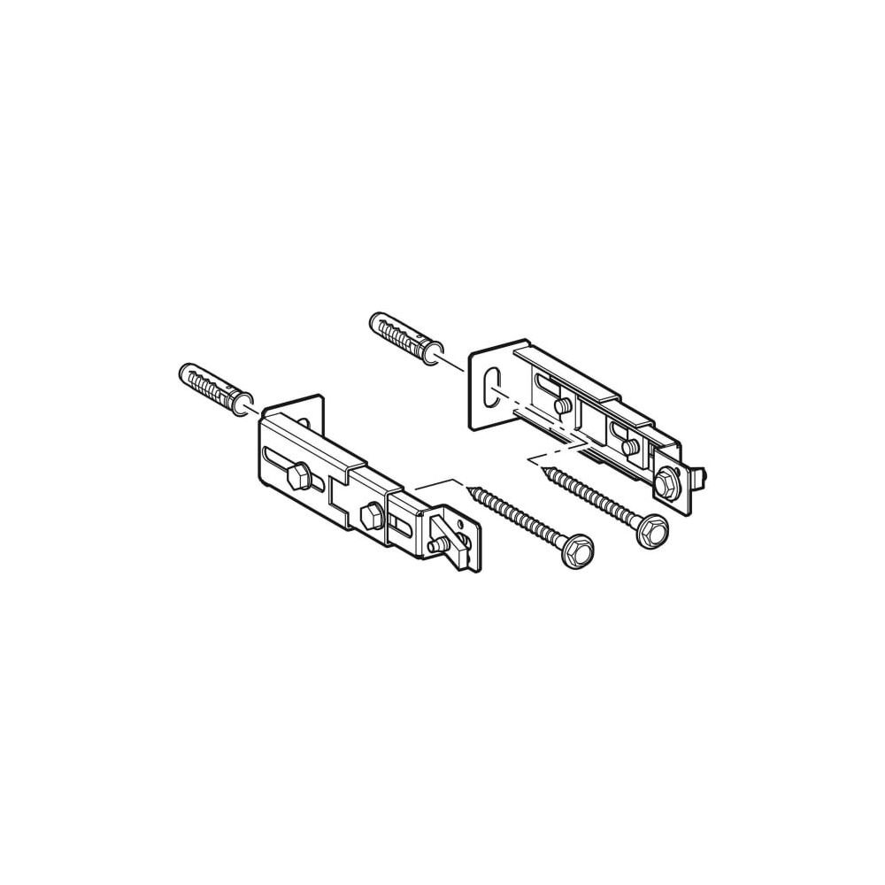 Geberit Duofix Set Fußbefestigung an Rückwand, 2 Stück... GEBERIT-111064001 4025410682529 (Abb. 4)