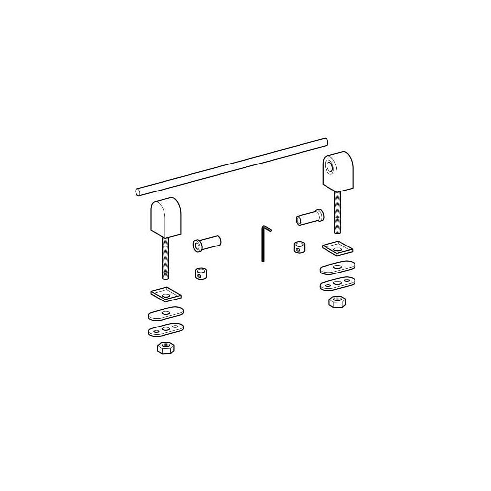 Geberit Renova Comfort Set Scharniere für WC-Sitz Befestigung von unten, 2 Stück... GEBERIT-598070000 4022009318197 (Abb. 3)
