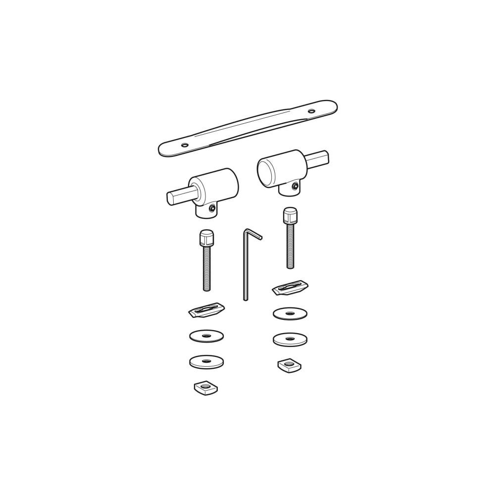 Geberit Set Scharniere für WC-Sitz Absenkautomatik, 2 Stück... GEBERIT-598159000 4022009337228 (Abb. 3)