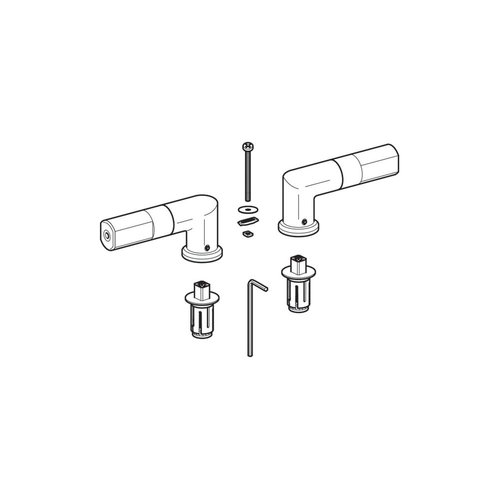 Geberit Set Scharniere für WC-Sitz Emani by Citterio... GEBERIT-598145000 4022009284065 (Abb. 3)