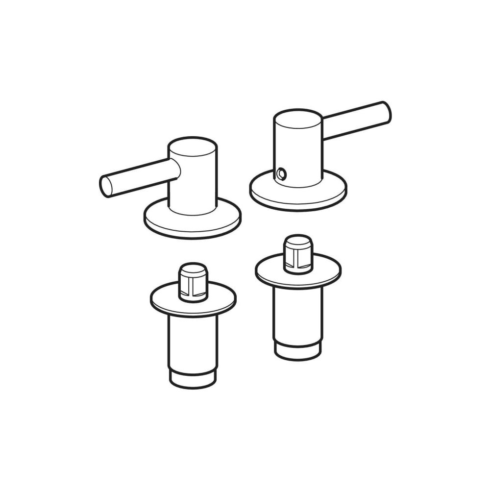 Geberit Set Scharniere für WC-Sitz 500 by Citterio... GEBERIT-598130000 4022009221657 (Abb. 5)