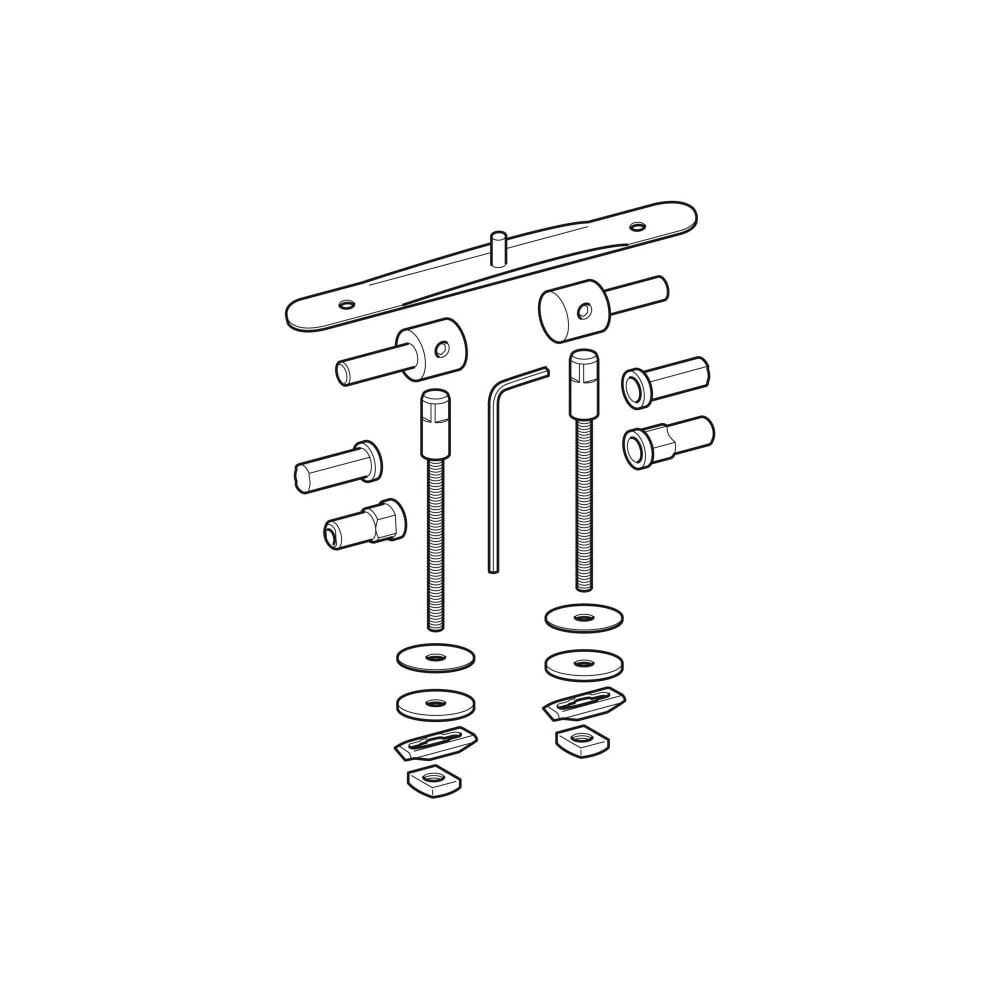 Geberit Set Scharniere für WC-Sitz Artis... GEBERIT-598190000 4022009249262 (Abb. 3)