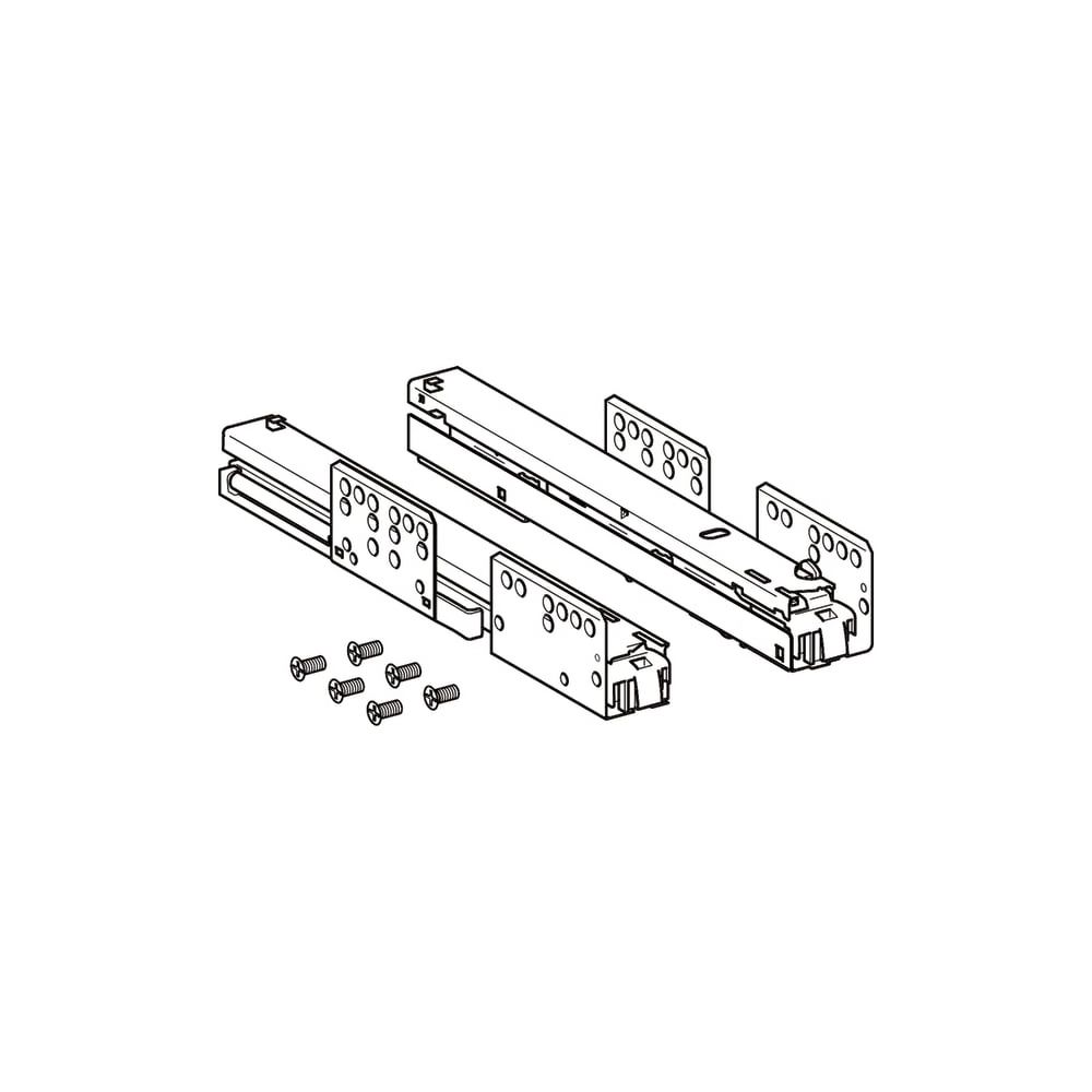 Geberit Set Schubladenschienen für Unterschrank für Waschtisch, Länge 28cm... GEBERIT-597710000 4022009314717 (Abb. 3)