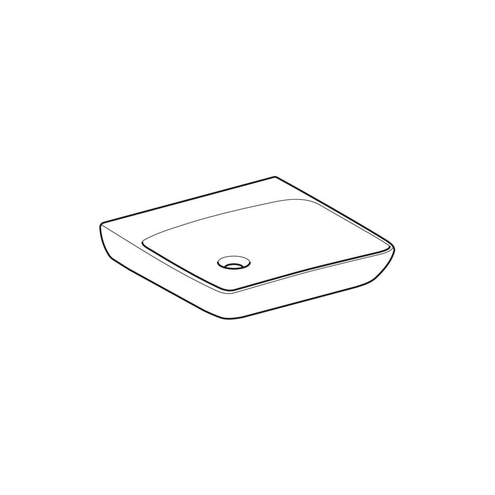 Geberit Renova Comfort Waschtisch barrierefrei, Breite 60cm, Tiefe 55cm, ohne Hahnlo... GEBERIT-501990001 4025410605238 (Abb. 3)