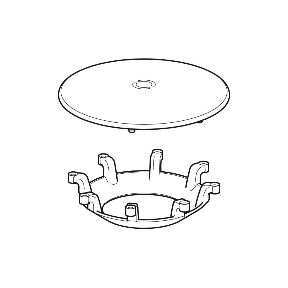 Geberit Ablaufkappe für Comfort Plus Badewanne... GEBERIT-595051000 4022009349245 (Abb. 1)