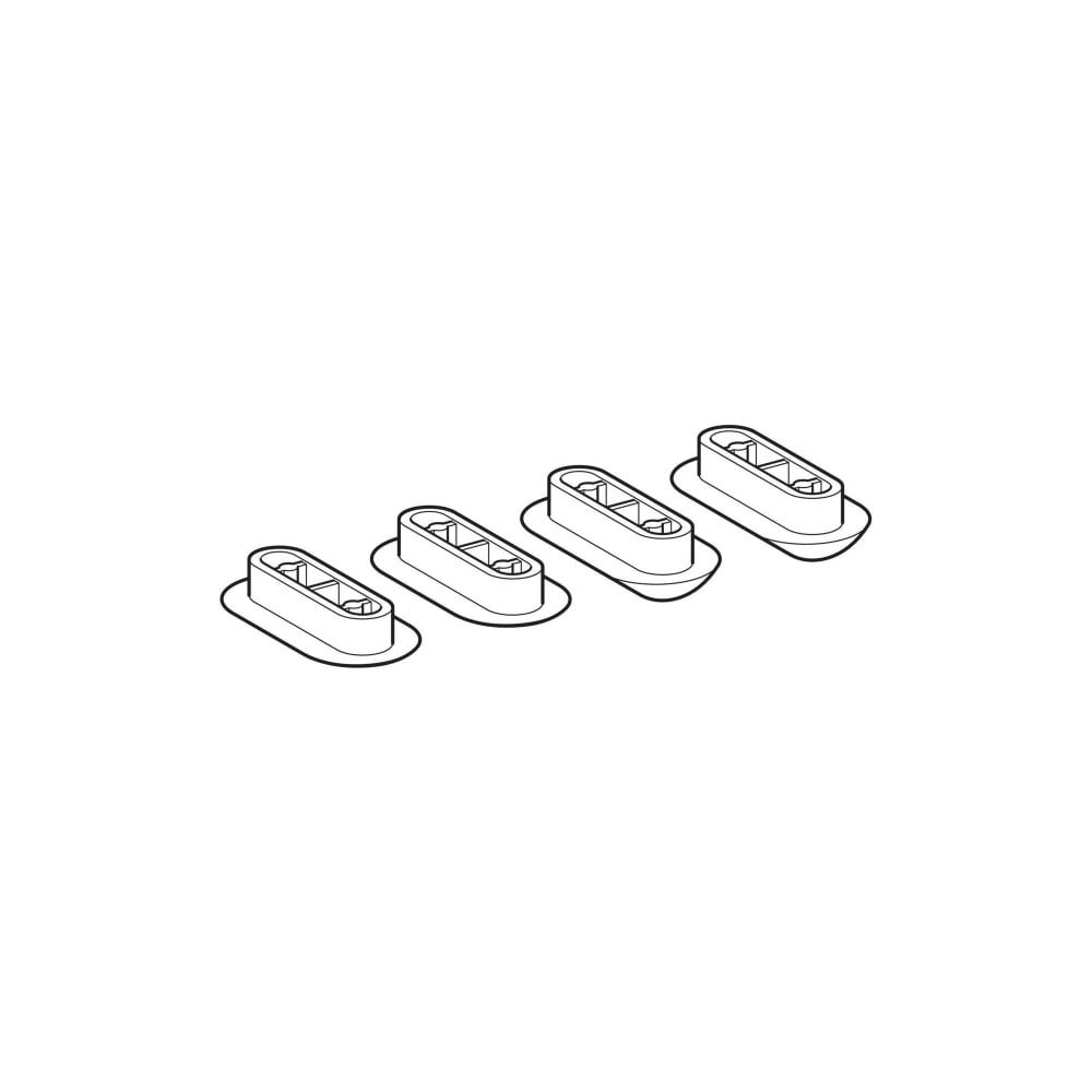 Geberit Set Puffer für WC-Sitzring, 4 Stück... GEBERIT-598014000 4022009323351 (Abb. 2)