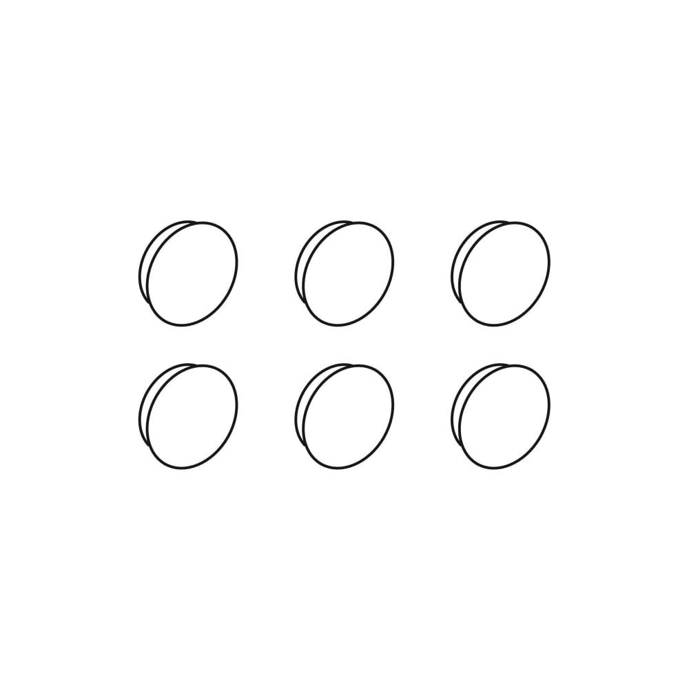 Geberit Renova Plan Set Deckkappen, 6 Stück... GEBERIT-595272000 4022009345797 (Abb. 1)