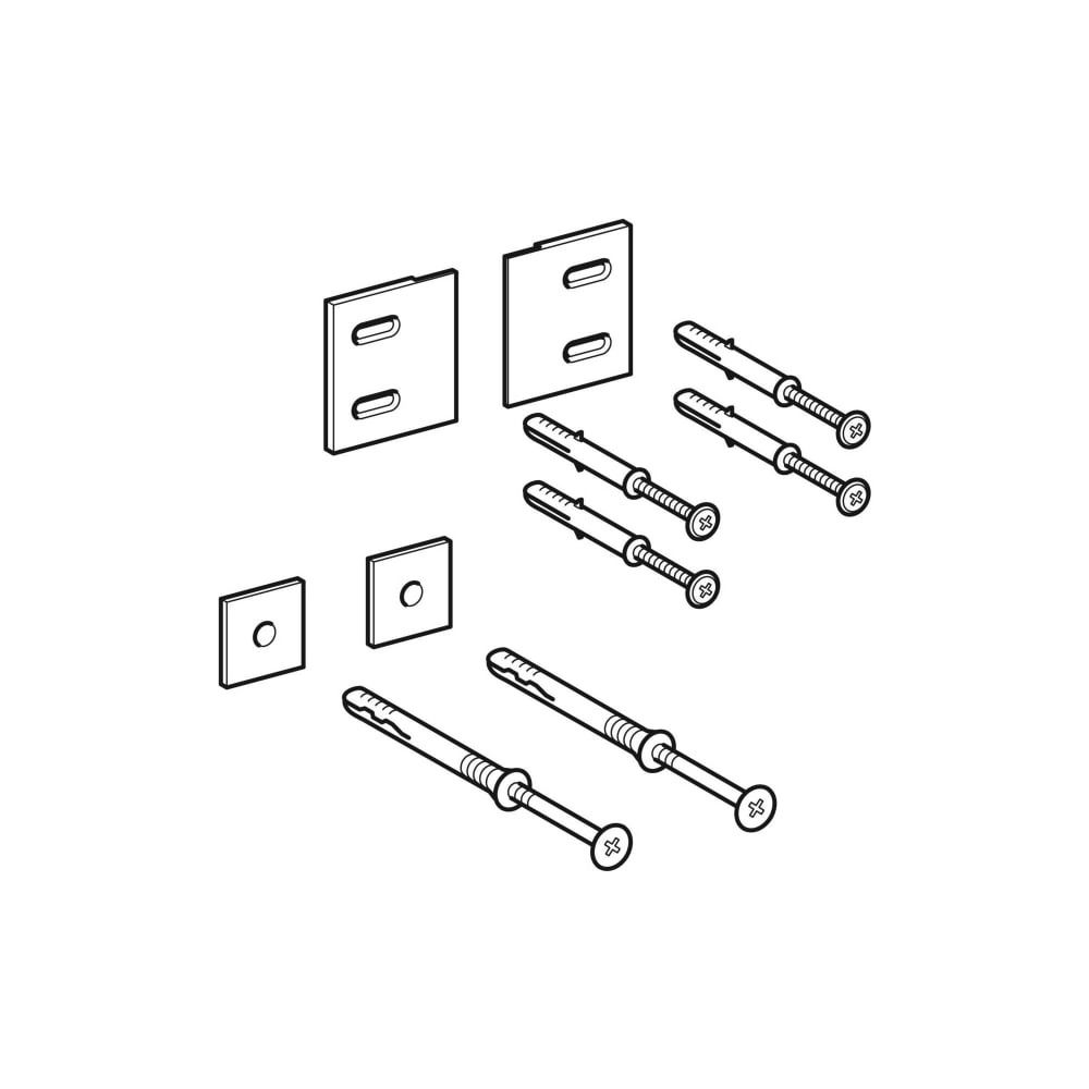 Geberit Befestigungsmaterial für Option Spiegel... GEBERIT-596172000 4022009344516 (Abb. 1)