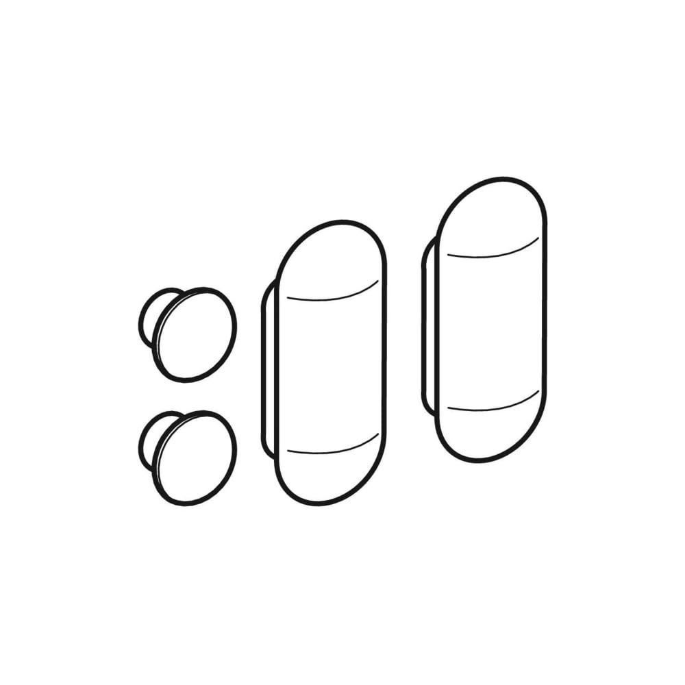 Geberit Set Puffer für WC-Deckel Kind, 4 Stück... GEBERIT-598045000 4022009250114 (Abb. 1)