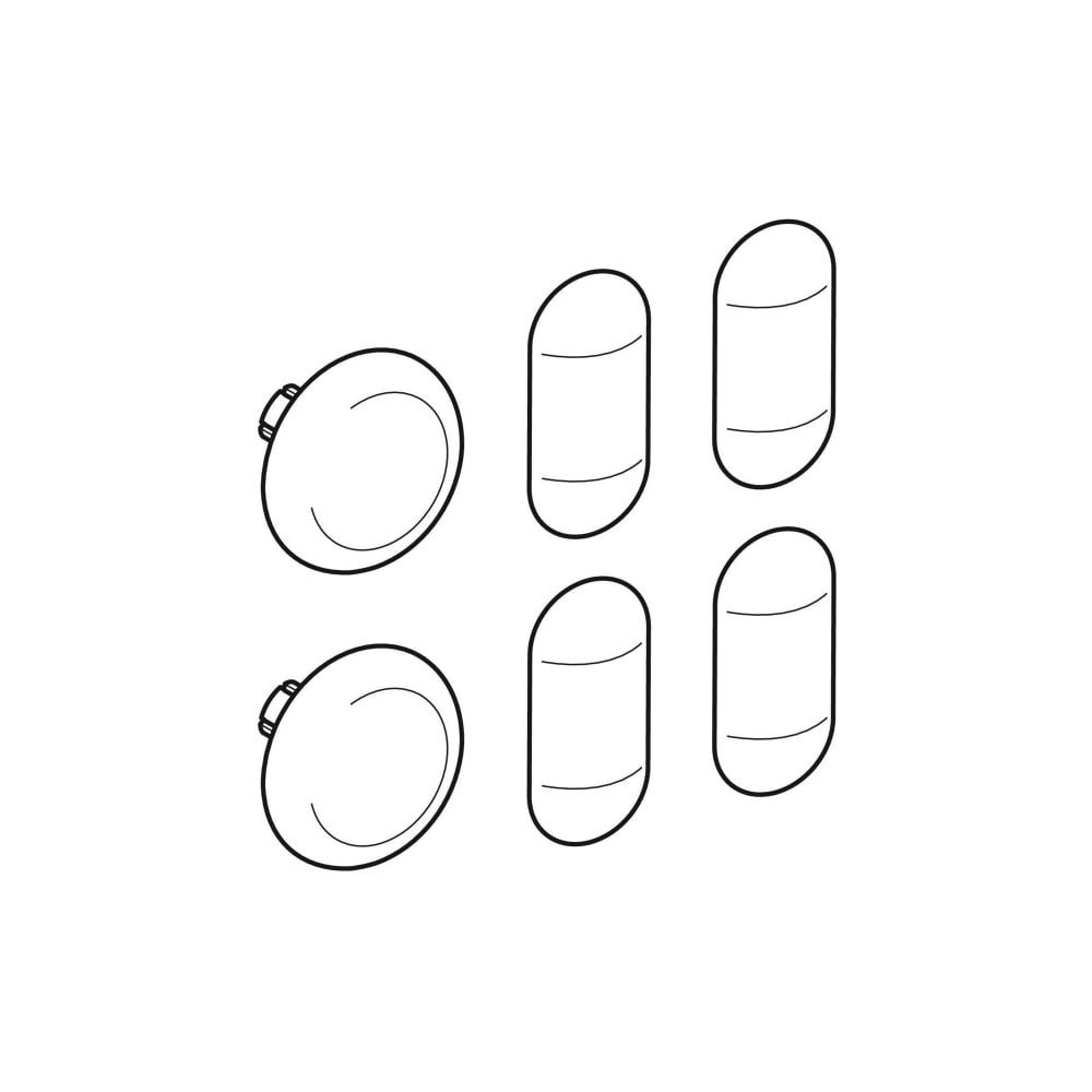 Geberit Set Puffer für WC-Deckel Slim, 2 Stück... GEBERIT-598118000 4022009348613 (Abb. 3)