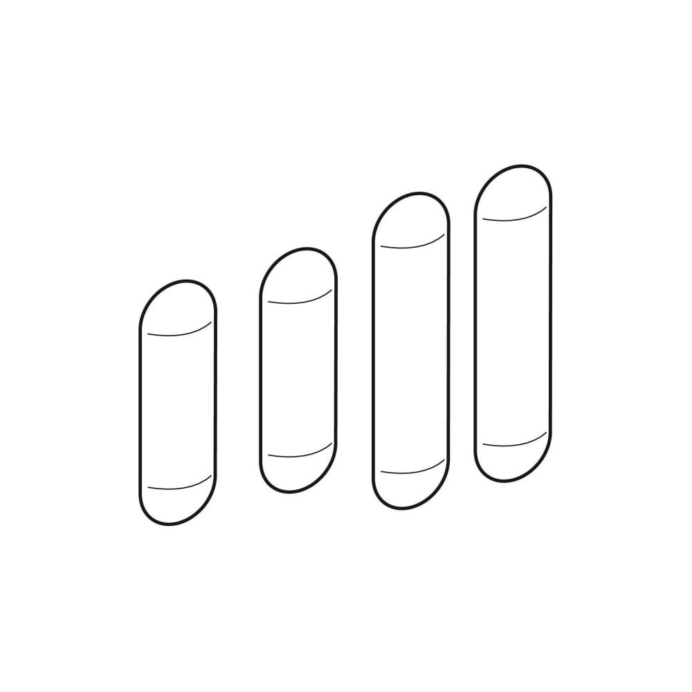 Geberit Set Puffer für Bidetsitz, 4 Stück... GEBERIT-598095000 4022009217179 (Abb. 1)