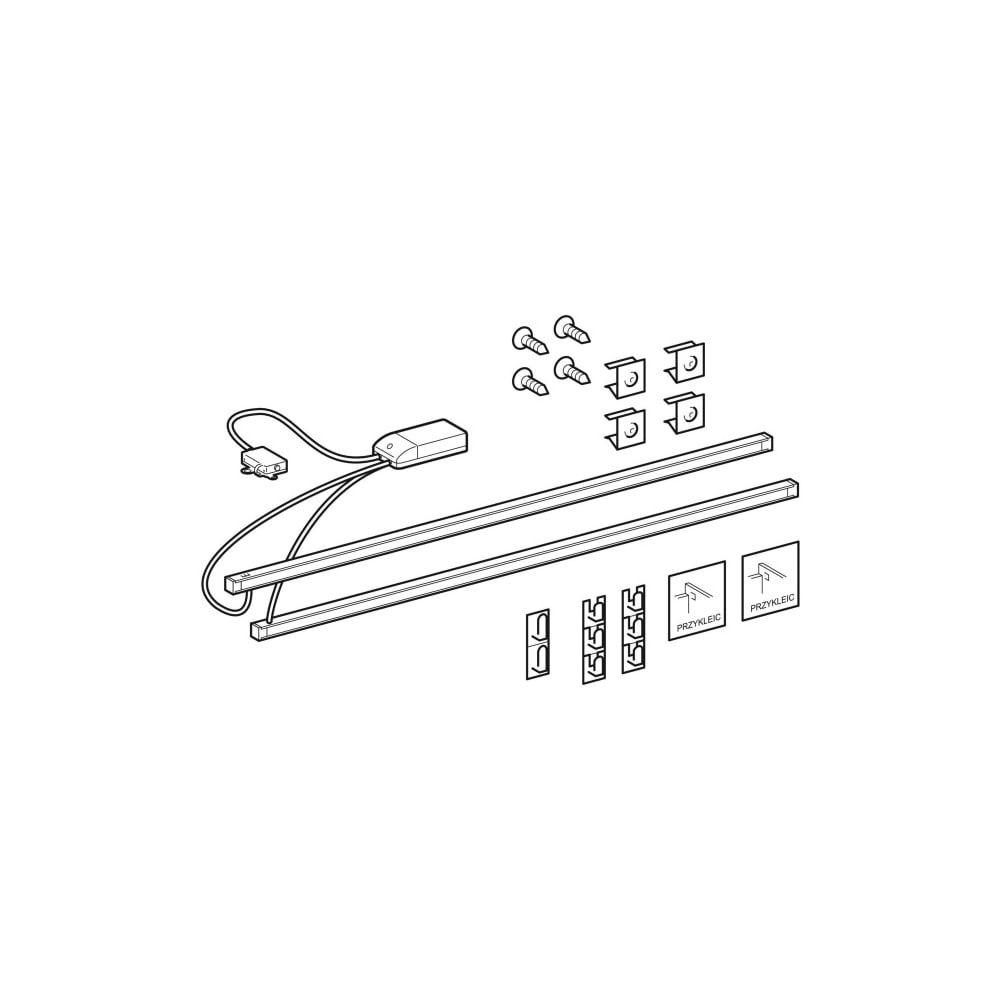 Geberit LED Reparaturset/Lichtleiste Unterschrank Xeno2, Breite 140cm... GEBERIT-595476000 4022009344233 (Abb. 3)