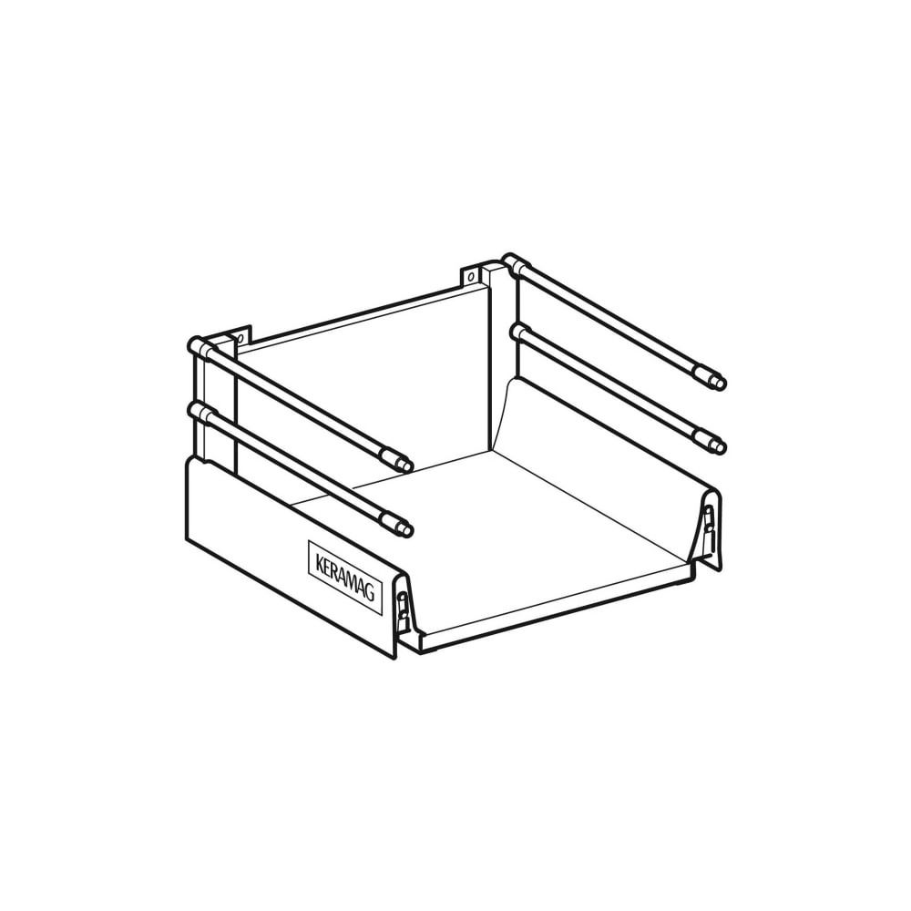 Geberit Schublade für Seitenschrank Acanto Breite 45cm... GEBERIT-243841001 4025416855200 (Abb. 1)