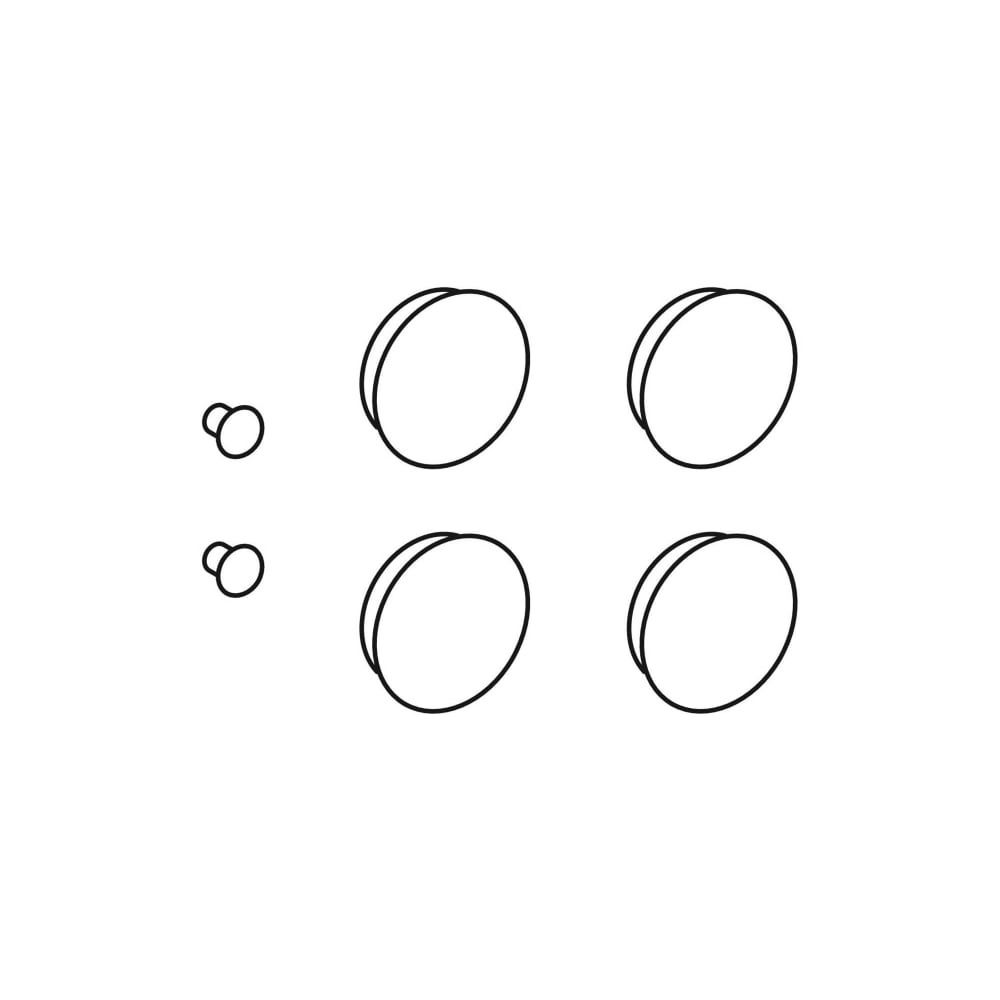 Geberit Set Puffer für WC-Deckel, 6 Stück... GEBERIT-598125000 4022009216493 (Abb. 3)