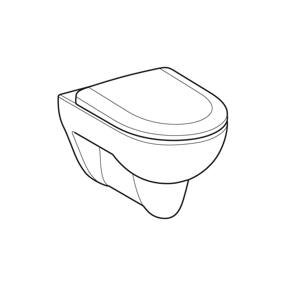 Geberit Renova Set Wand-WC Tiefspüler, mit WC-Sitz Tiefe 54cm, Weiß... GEBERIT-500802001 4025410717825 (Abb. 8)