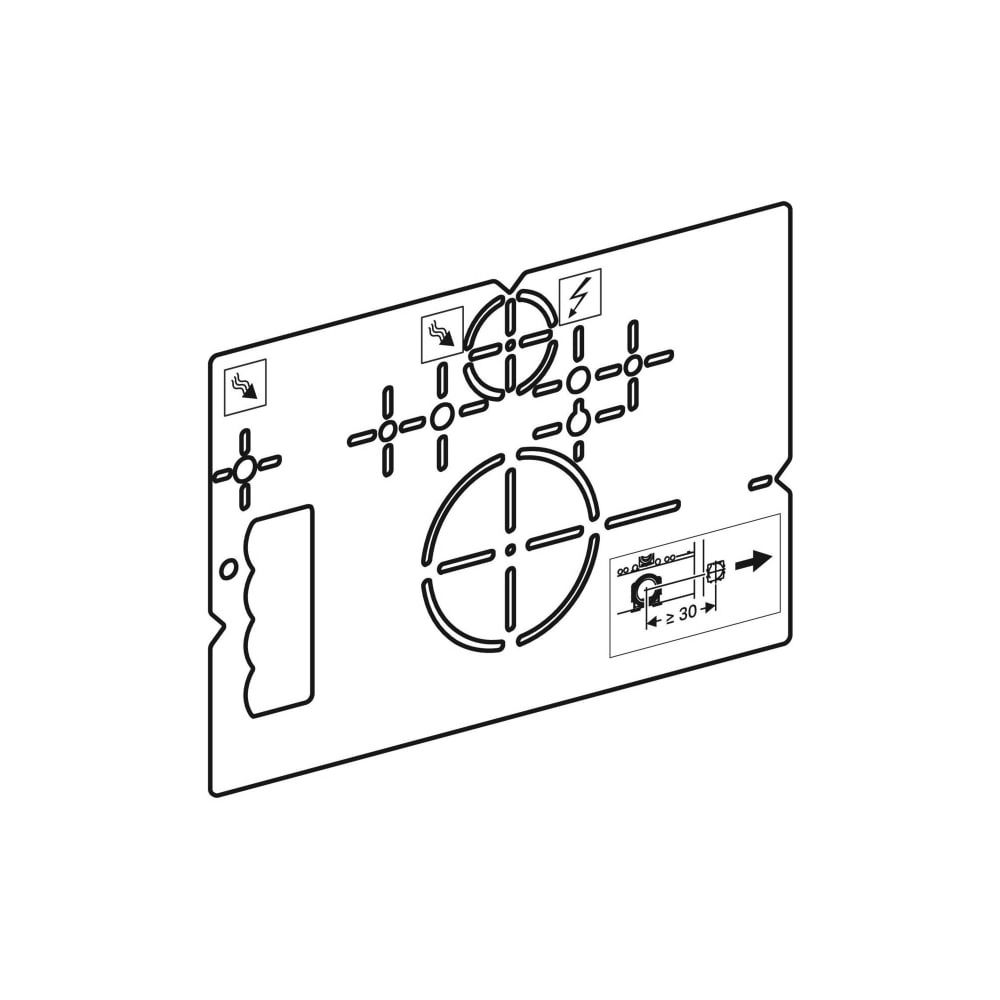 Geberit Bohrschablone für Wand-WC, Geberit AquaClean... GEBERIT-111747001 4025416307235 (Abb. 3)