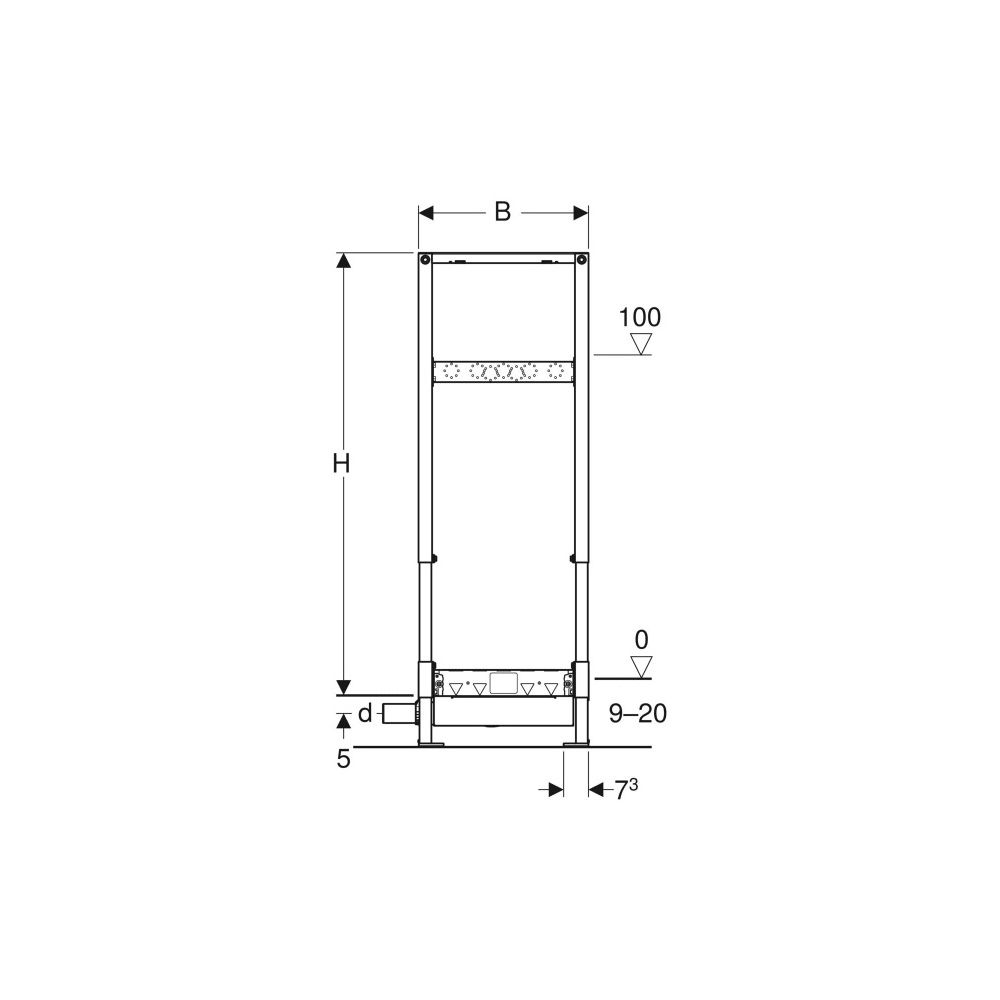 Geberit Duofix Element für Dusche, 130cm Trockenbau, Wandablauf, Wandarmatur Aufputz... GEBERIT-111587001 4025416288954 (Abb. 8)