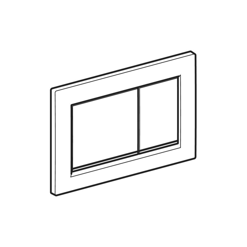 Geberit Omega 20 (ex Omega 30) Drückerplatte, 2-Mengen-Spülung Weiß, Hochglanz verch... GEBERIT-115080KJ1 4025416301240 (Abb. 7)