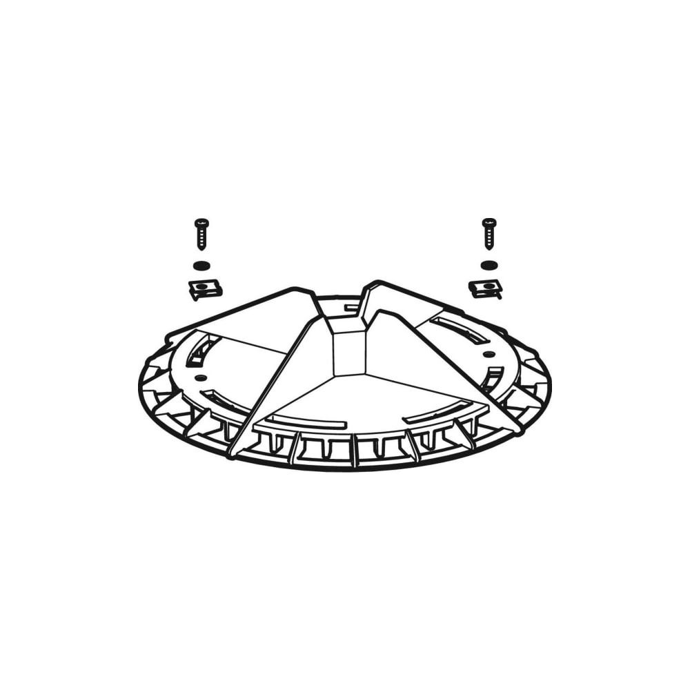 Geberit Laubfang aus Aluminiumguss, für Geberit Pluvia Dachwassereinlauf mit Befesti... GEBERIT-359067001 4025416306139 (Abb. 3)