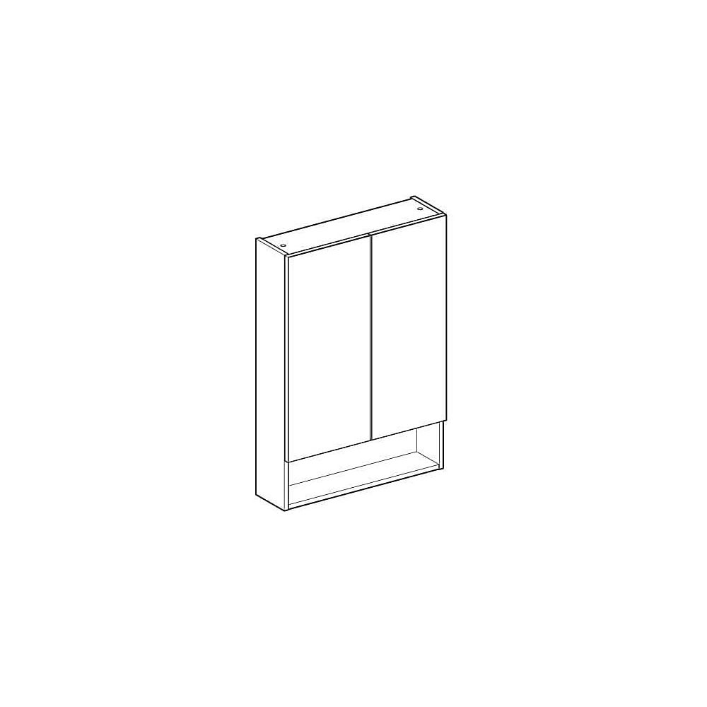 Geberit Renova Plan Spiegelschrank mit zwei Türen und zwei Glaseinlegeböden 58,8x85x... GEBERIT-502365011 4025410681096 (Abb. 3)