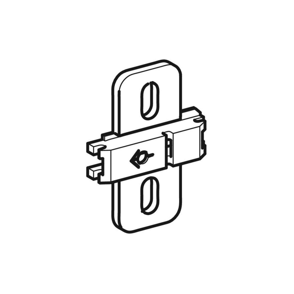 Geberit Grundplatte für Scharnier, 596917000... GEBERIT-596917000 4022009341027 (Abb. 1)