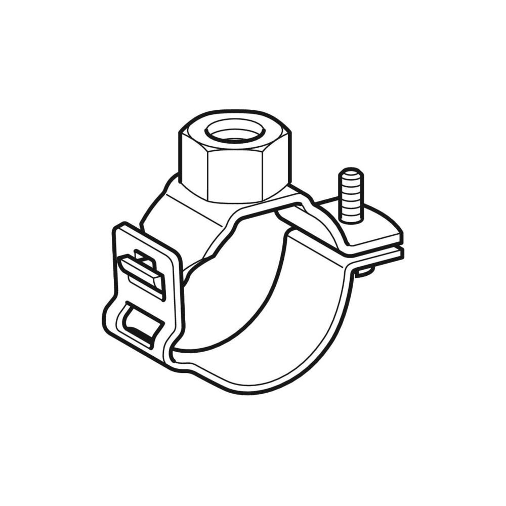 Geberit Rohrschelle mit Gewindemuffe DN 70... GEBERIT-365842001 4025410752284 (Abb. 3)