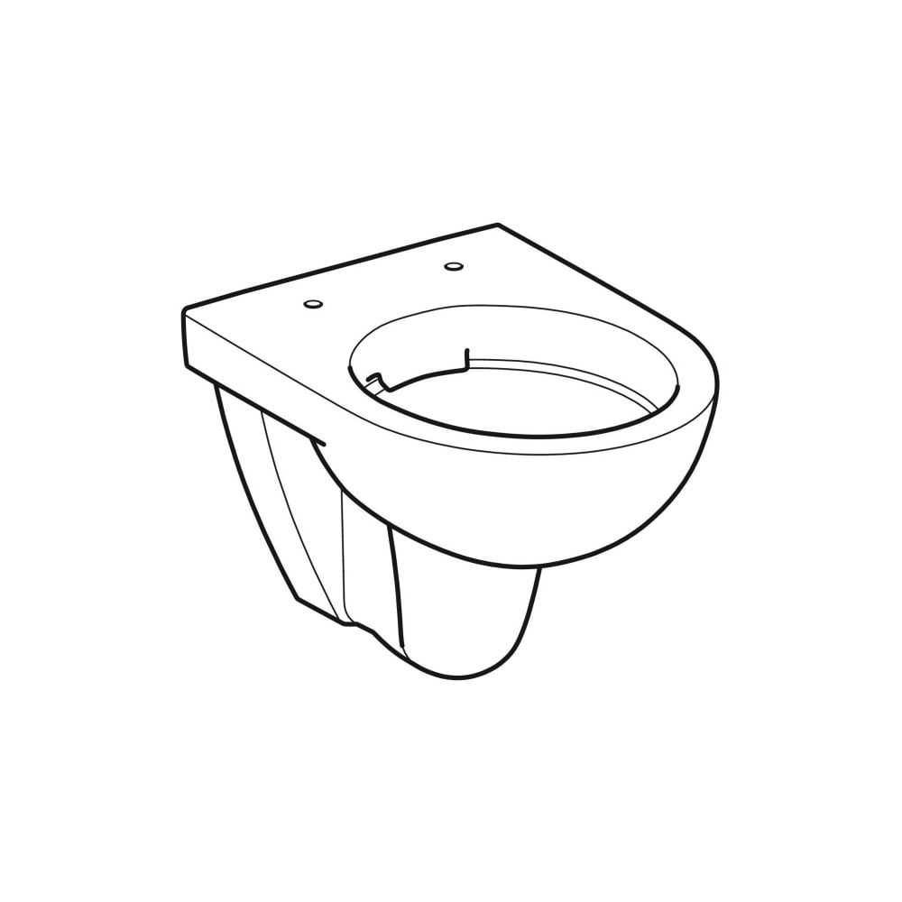 Geberit Renova Compact Wand-WC Tiefspüler, verkürzte Ausladung, Rimfree, Tiefe 48cm,... GEBERIT-502297018 4025410642523 (Abb. 3)