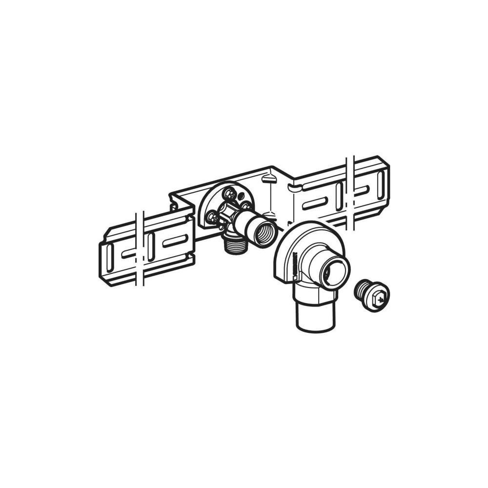 Geberit Anschlusswinkel 90 Grad mit Außengewinde MF 1/2", vormontiert, einfach, RMF ... GEBERIT-632851002 4025410759856 (Abb. 9)