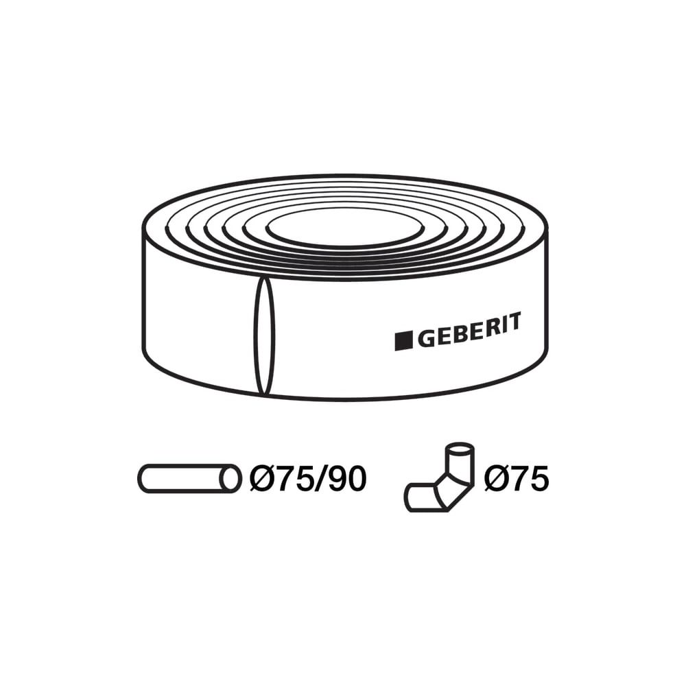 Geberit Dämmschlauch aus PE d 75/90mm, di 97mm... GEBERIT-307921001 4025416705895 (Abb. 3)