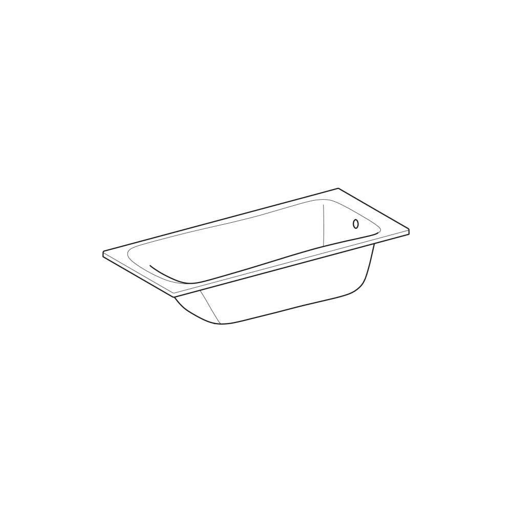 Geberit Renova Rechteckbadewanne 170x75cm, Gesamtvolumen 188l... GEBERIT-554205011 4025410591043 (Abb. 3)