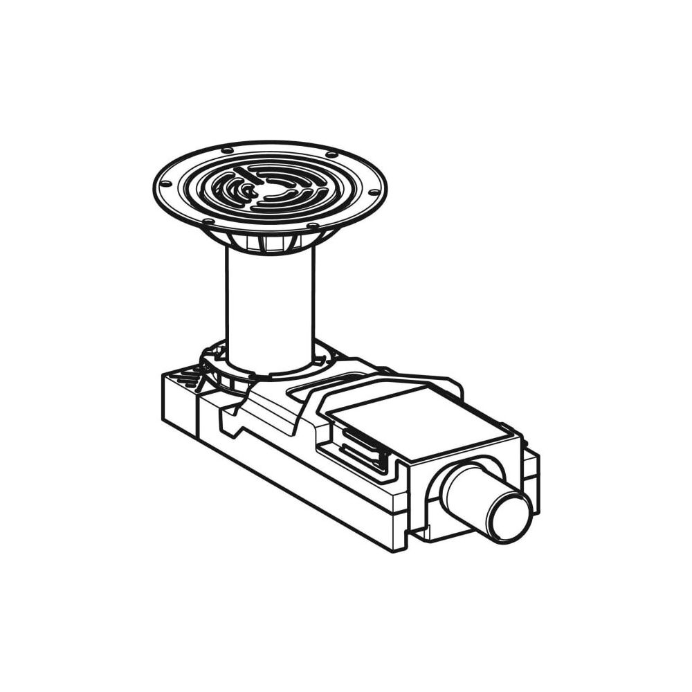 Geberit Duschbodenablauf für Bodenbeläge aus Vinyl, für Estrichhöhe am Einlauf 94-11... GEBERIT-154057001 4025410743411 (Abb. 2)