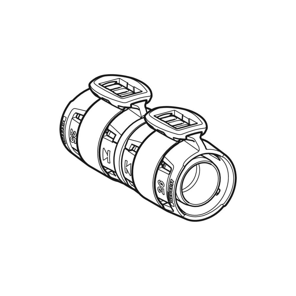 Geberit FlowFit Übergang auf Fremdsystem d 20mm, 2,8–2,9mm... GEBERIT-620712001 4025410072412 (Abb. 3)