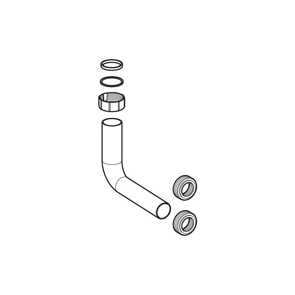 Geberit Spülbogen für Geberit Monolith Sanitärmodul für WC, Alpinweiß... GEBERIT-242390111 4025416074922 (Abb. 3)