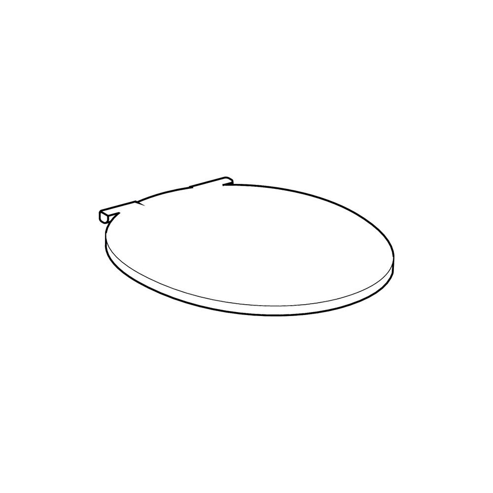 Geberit Cassini WC-Sitz mit Absenkautomatik, Befestigung von oben, Weiß/glänzend... GEBERIT-575210000 4022009275957 (Abb. 3)