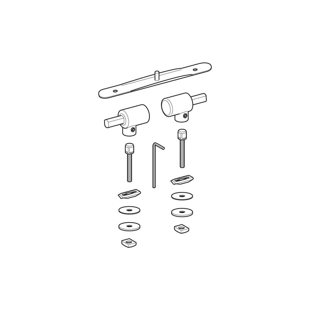 Geberit Set Scharniere für WC-Sitz Absenkautomatik... GEBERIT-598157000 4022009306750 (Abb. 3)