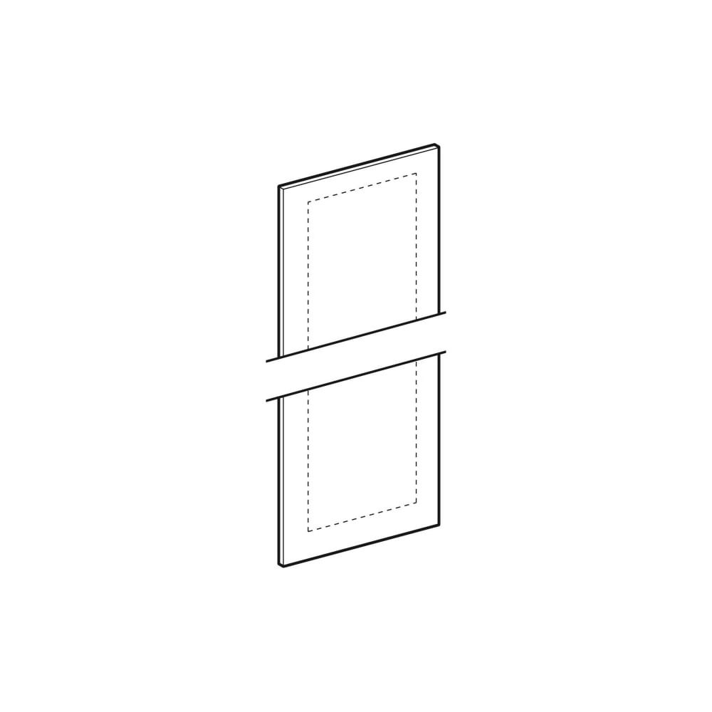 Geberit Tür mit Spiegel ohne Griff, Lava, zu Smyle Square, Breite 36cm... GEBERIT-244409001 4025410735157 (Abb. 1)