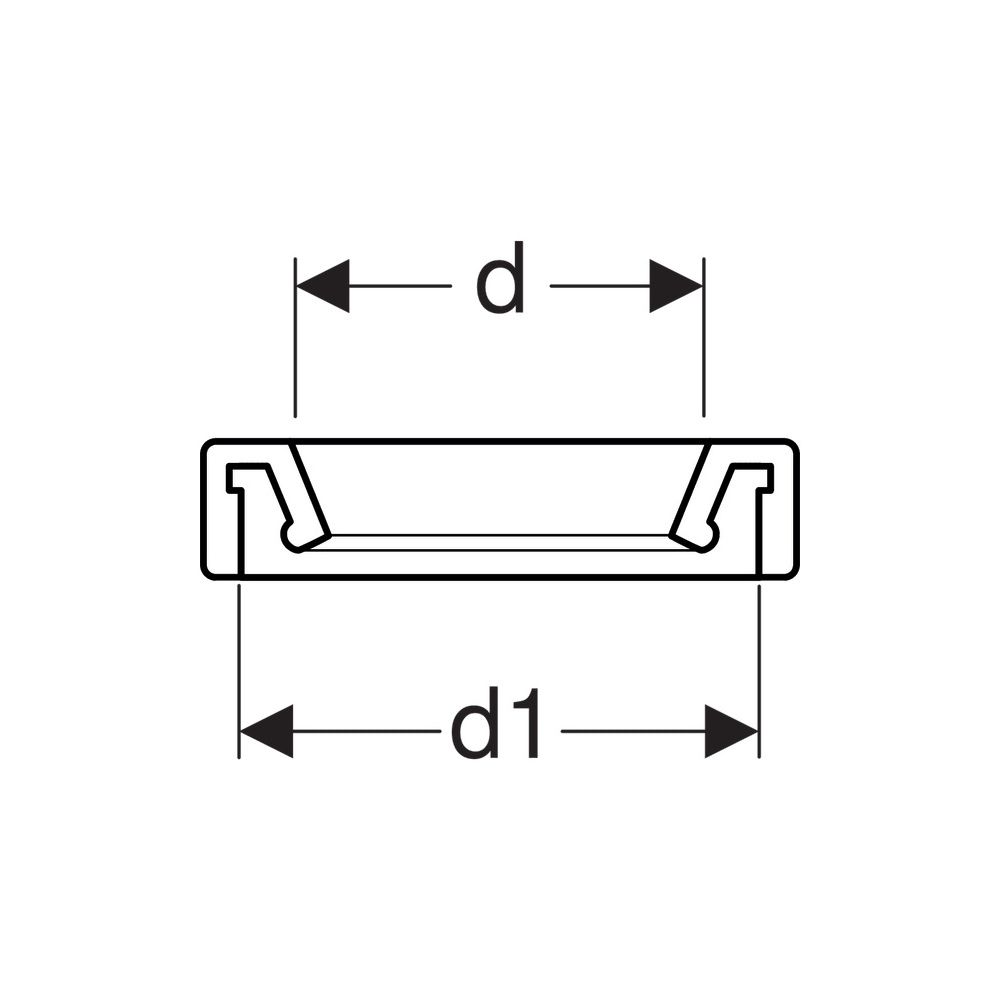 Geberit Manschette Außendurchmesser 80-100mm... GEBERIT-152424001 4025416018766 (Abb. 6)