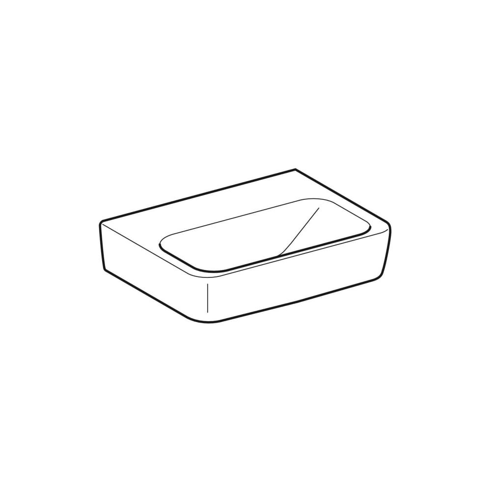 Geberit Renova Plan Handwaschbecken, 45x17x34cm, ohne Hahnloch, ohne Überlauf, Weiß... GEBERIT-501627001 4025410858245 (Abb. 3)