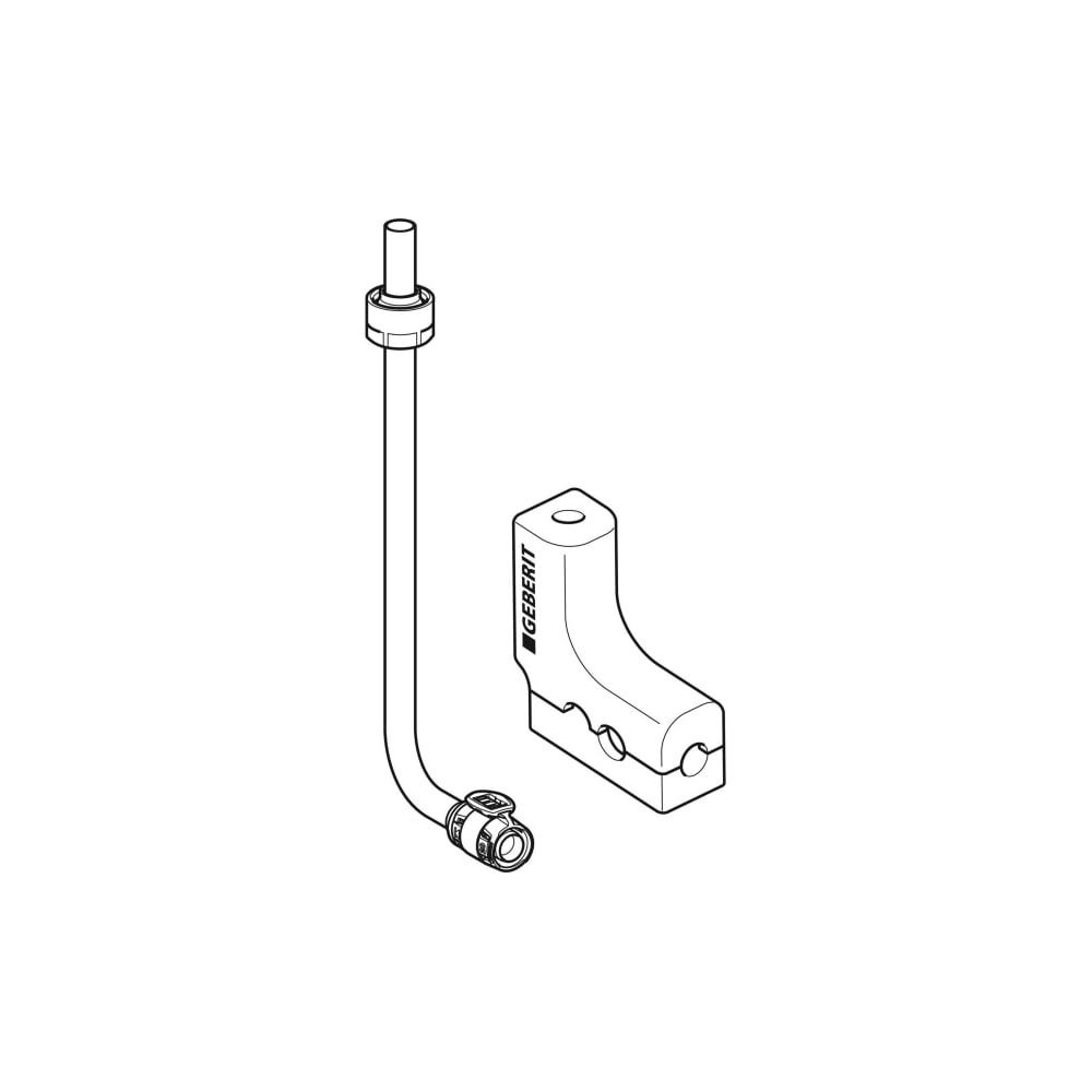 Geberit FlowFit Metallrohr-Anschlussbogen 90 Grad mit Anschlussverschraubung für Eur... GEBERIT-619411221 4025416601104 (Abb. 3)