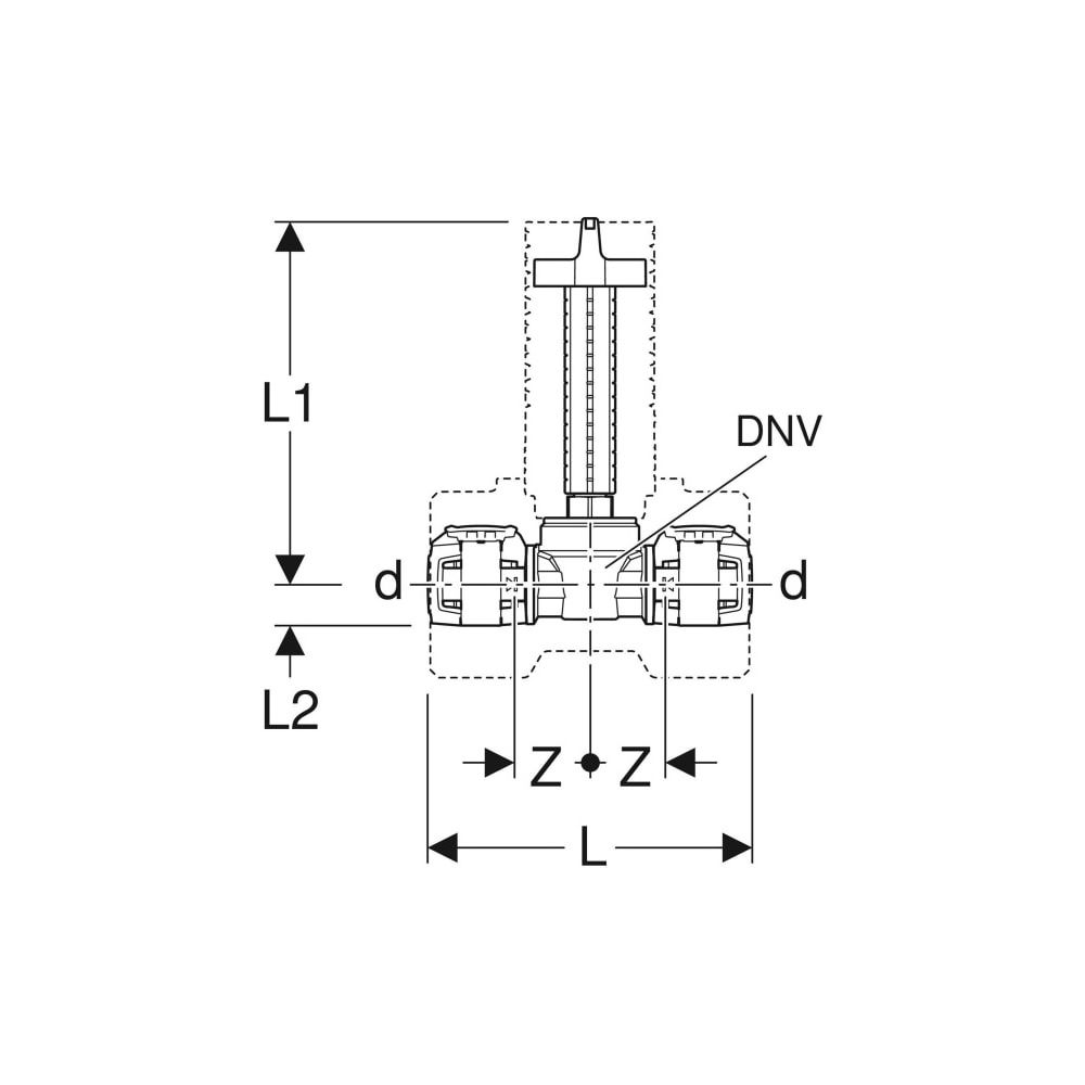 Geberit FlowFit Unterputz-Kugelhahn mit Dämmung Außendurchmesser 16mm, 10 bar... GEBERIT-619870001 4025410773265 (Abb. 5)