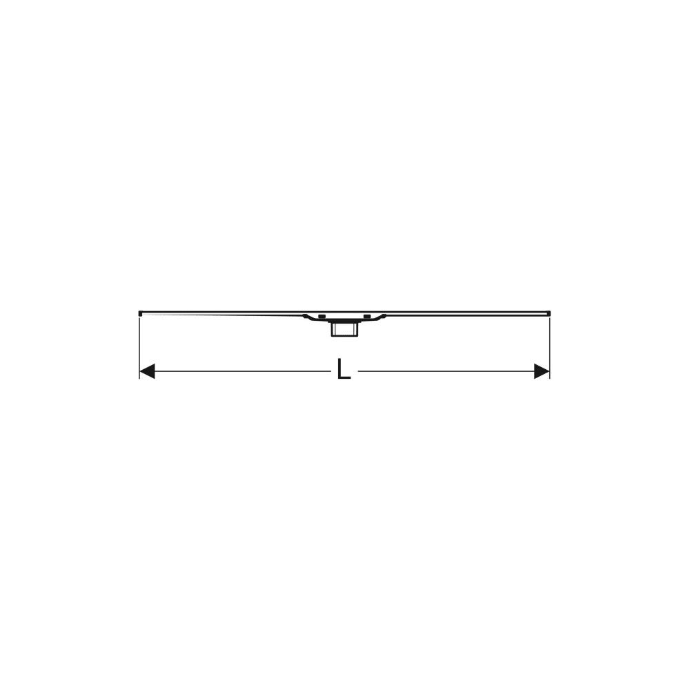 Geberit CleanLine 20 Duschrinne, Länge 30-160cm, Edelstahl elektropoliert, Edelstahl... GEBERIT-154453KS1 4025410637376 (Abb. 9)
