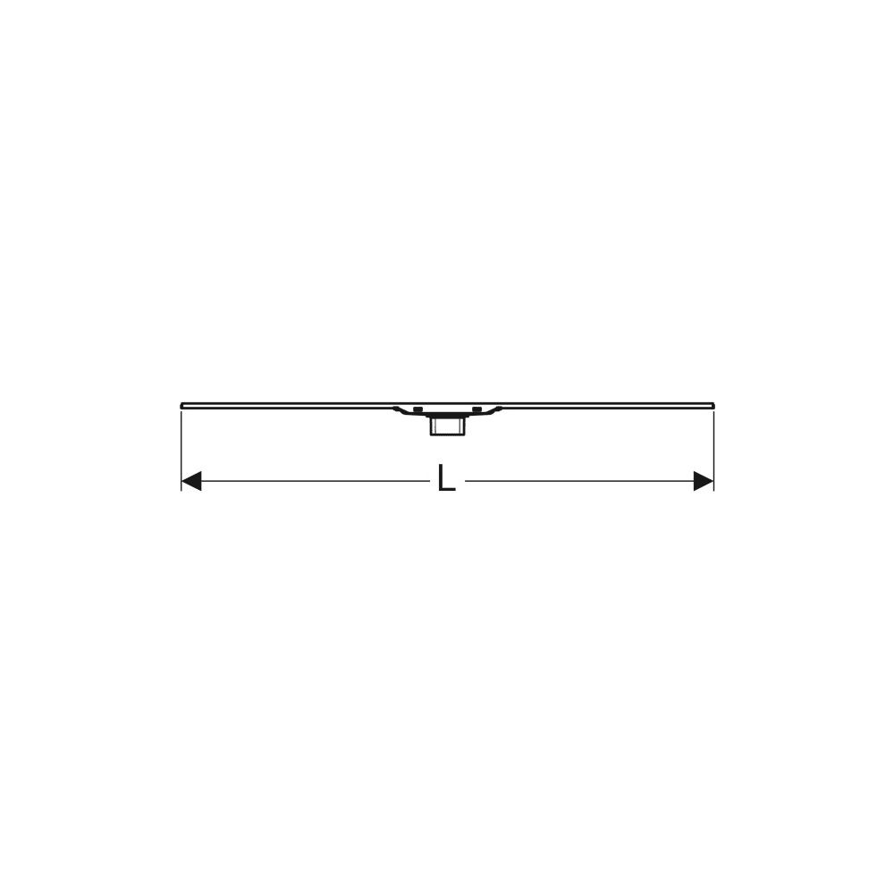 Geberit CleanLine 60 Duschrinne, Länge 30-130cm, Edelstahl elektropoliert, Edelstahl... GEBERIT-154457KS1 4025416497424 (Abb. 8)