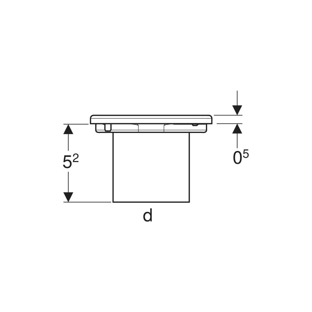 Geberit Rost verschraubbar 8x8cm, mit Rostträger... GEBERIT-154310001 4025416364443 (Abb. 9)