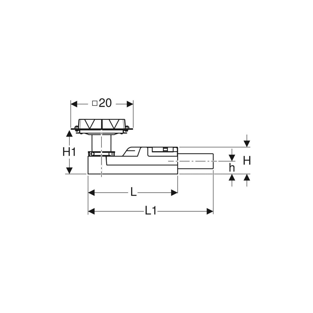 Geberit Duschbodenablauf für Estrichhöhe am Einlauf 90-220mm Außendurchmesser 50mm... GEBERIT-154050001 4025416363897 (Abb. 7)