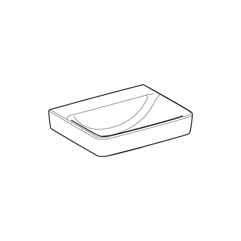 Geberit Renova Plan Waschtisch, Breite 55cm, Tiefe 44cm, ohne Hahnloch, ohne Überlau... GEBERIT-501635008 4025410858290 (Abb. 3)