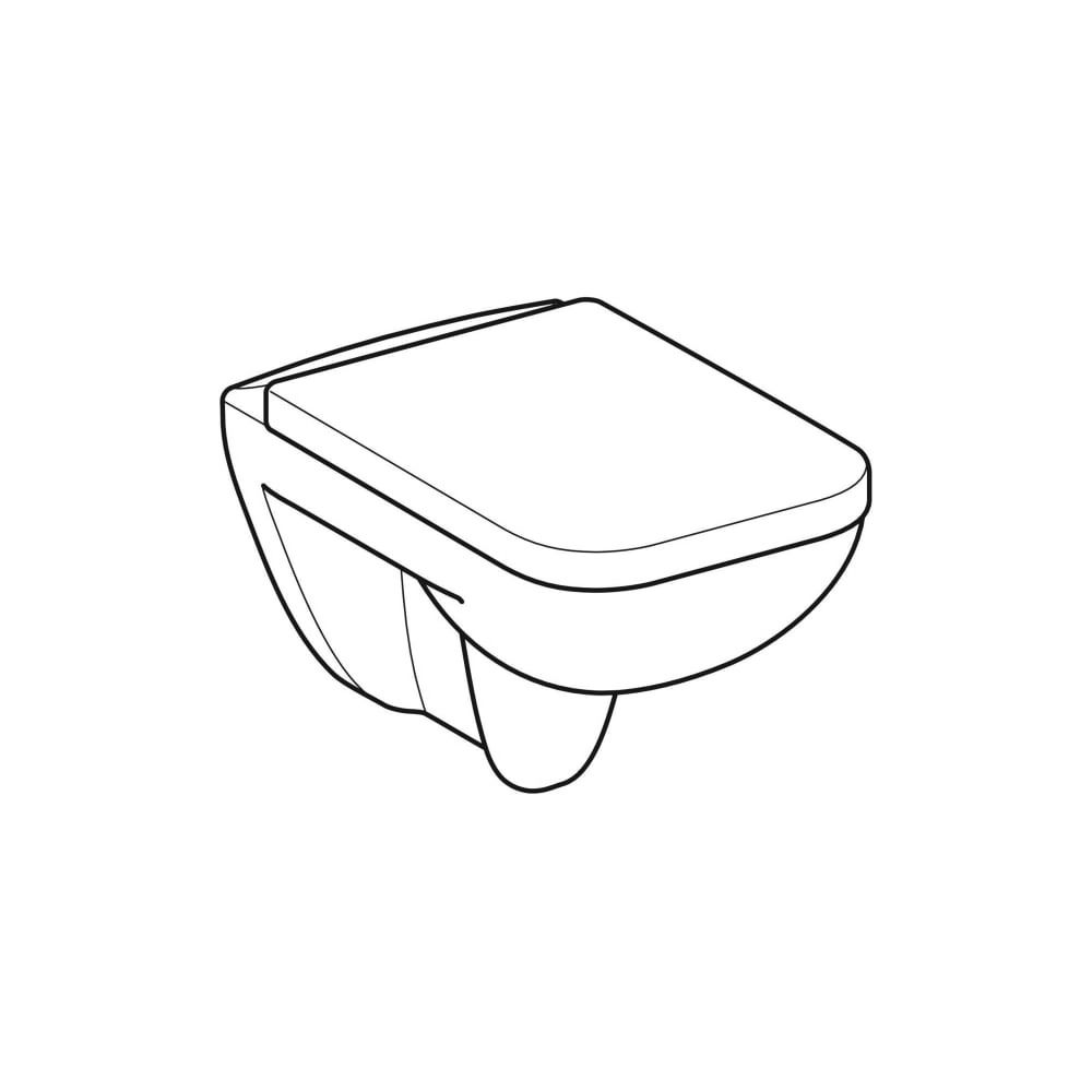 Geberit Renova Plan Set Wand-WC Tiefspüler, mit WC-Sitz Tiefe 54cm, Weiß... GEBERIT-501758001 4025410893017 (Abb. 3)
