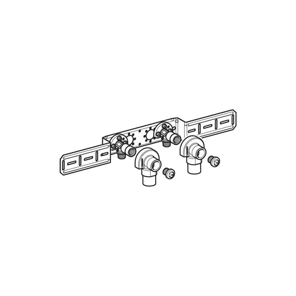 Geberit Anschlusswinkel 90 Grad mit Außengewinde MF 1/2" vormontiert 2-fach RMF 1/2"... GEBERIT-632853002 4025410760104 (Abb. 9)