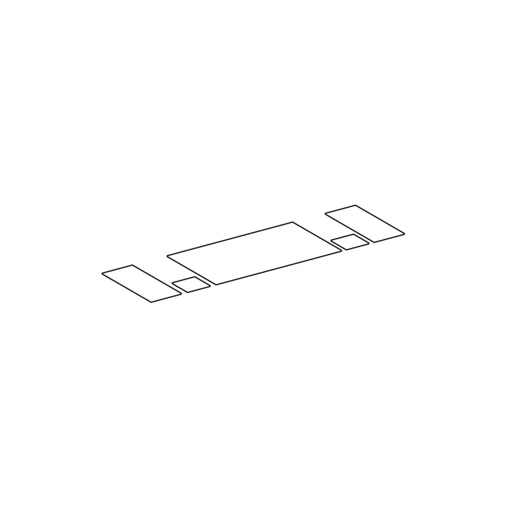 Geberit Set Antirutschmatten für myDay Unterschrank für Doppelwaschtisch, 5 Stück... GEBERIT-598668000 4022009345230 (Abb. 1)