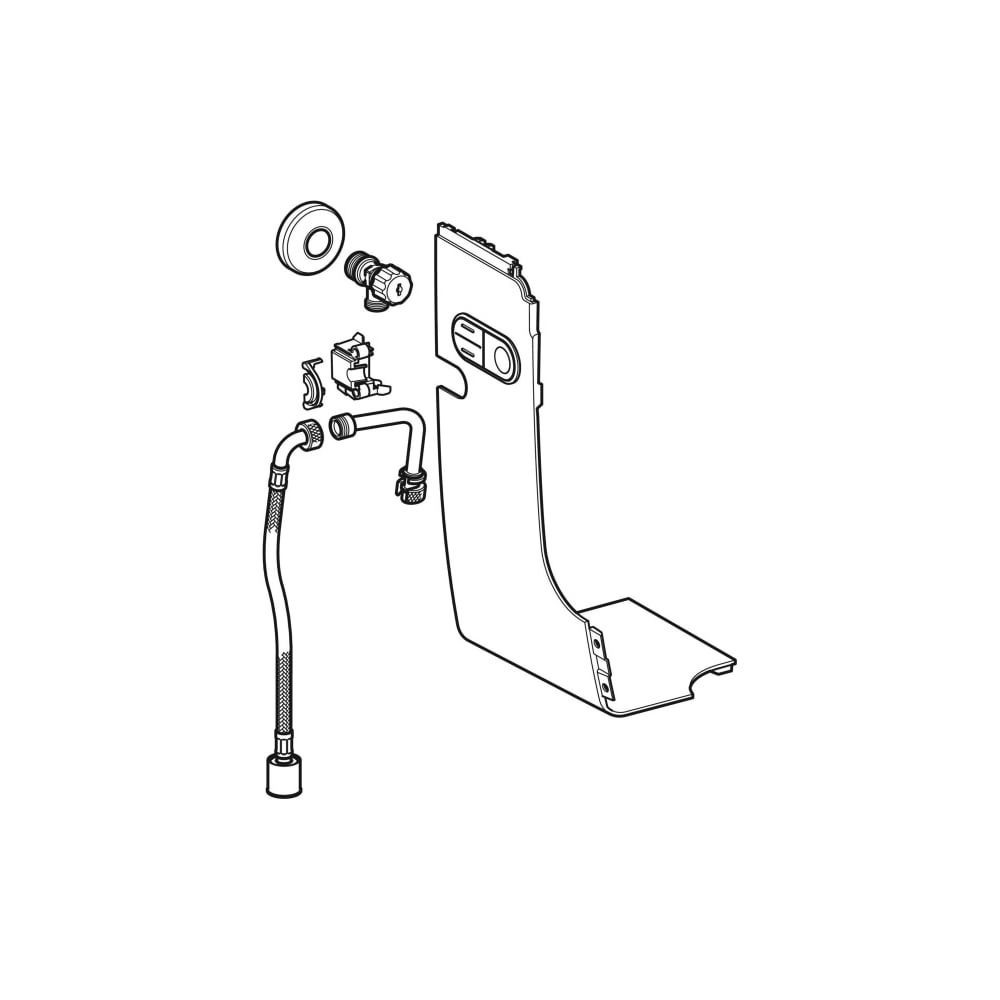 Geberit Wasseranschlussset konventionell, für Geberit AquaClean Mera, Alpinweiß... GEBERIT-147033111 4025416440123 (Abb. 3)